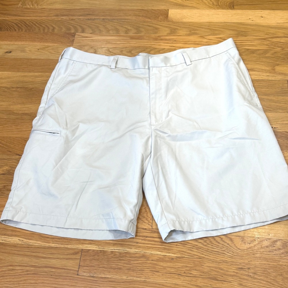 Grand Slam‎ Mens Golf Shorts Gray Size 42 Flat Front Side Zip Pocket